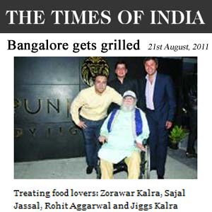 Times of India - Bangalore gets grilled