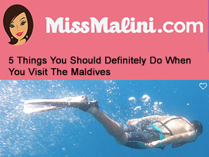 Top 5 in the Maldives for - MissMalini.com